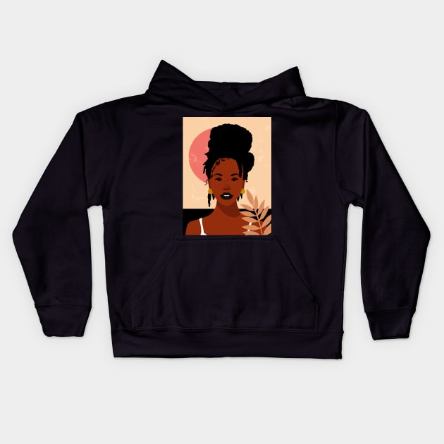 Locs Matter Kids Hoodie by DomoINK